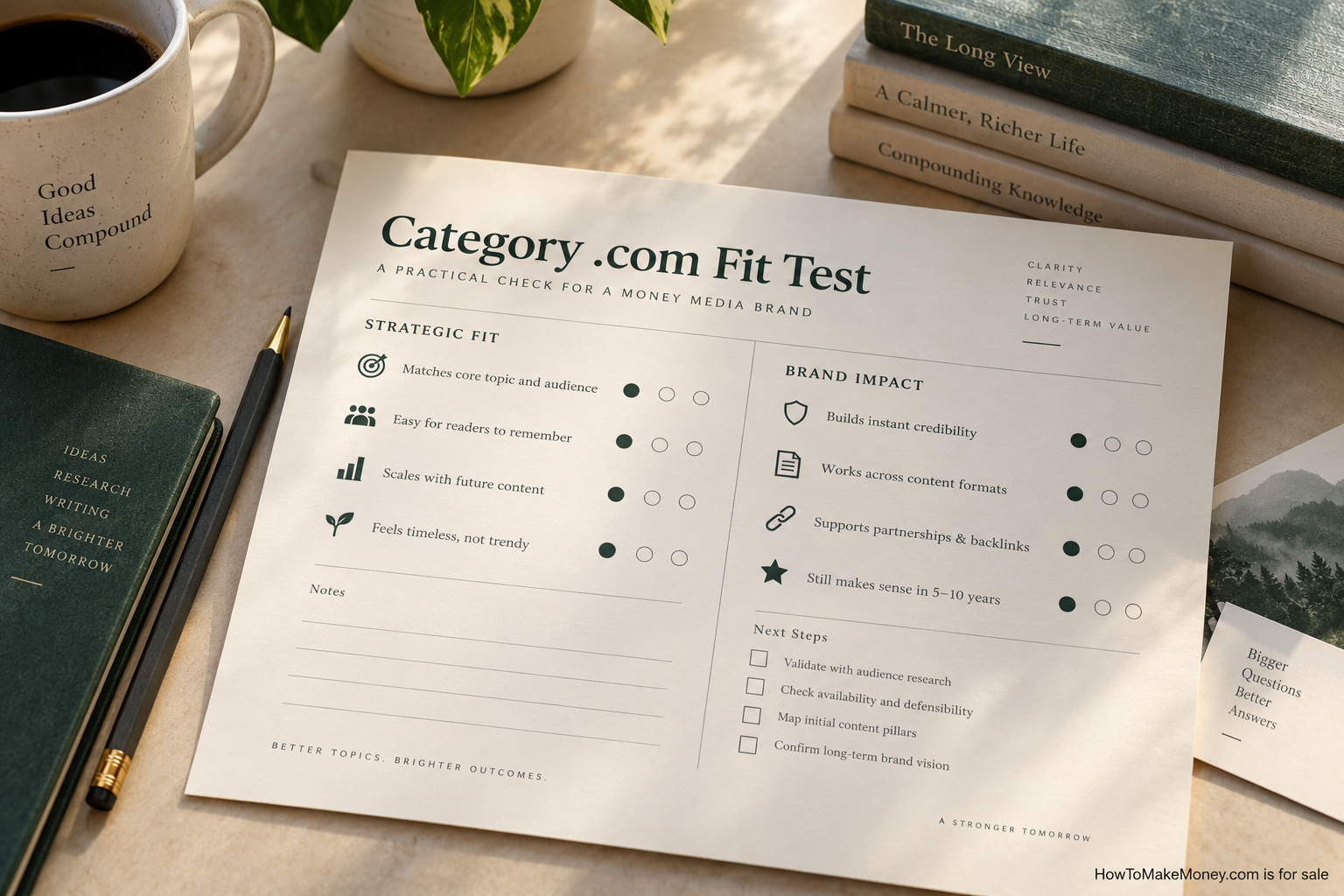 Editorial still accompanying when a category .com helps a money media brand